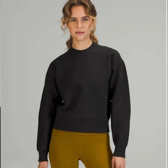 Lululemon All Around Crewneck Sweater Black - Picture 1 of 11